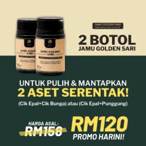 Set 2 Botol Jamu Golden Sari