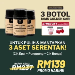Set 3 Botol Jamu Golden Sari