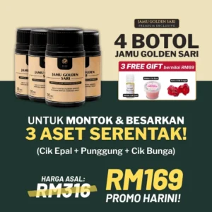 Set 4 Botol Jamu Golden Sari