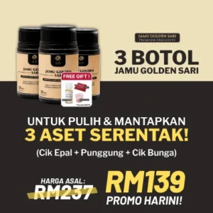 Set 3 Botol Jamu Golden Sari
