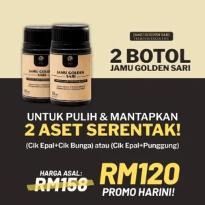 Set 2 Botol Jamu Golden Sari